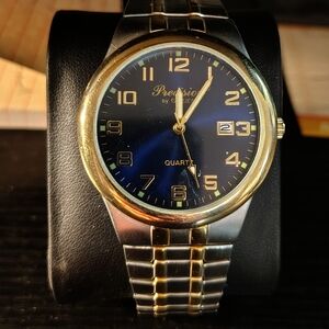 Precision Blue and Gold Men's Watch